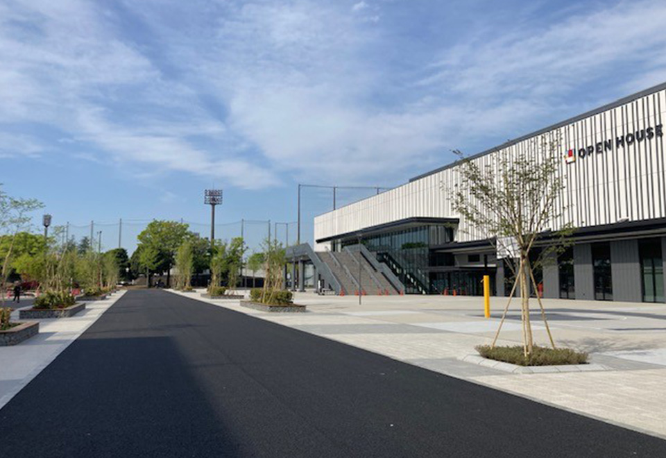 太田市運動公園中央通路整備工事